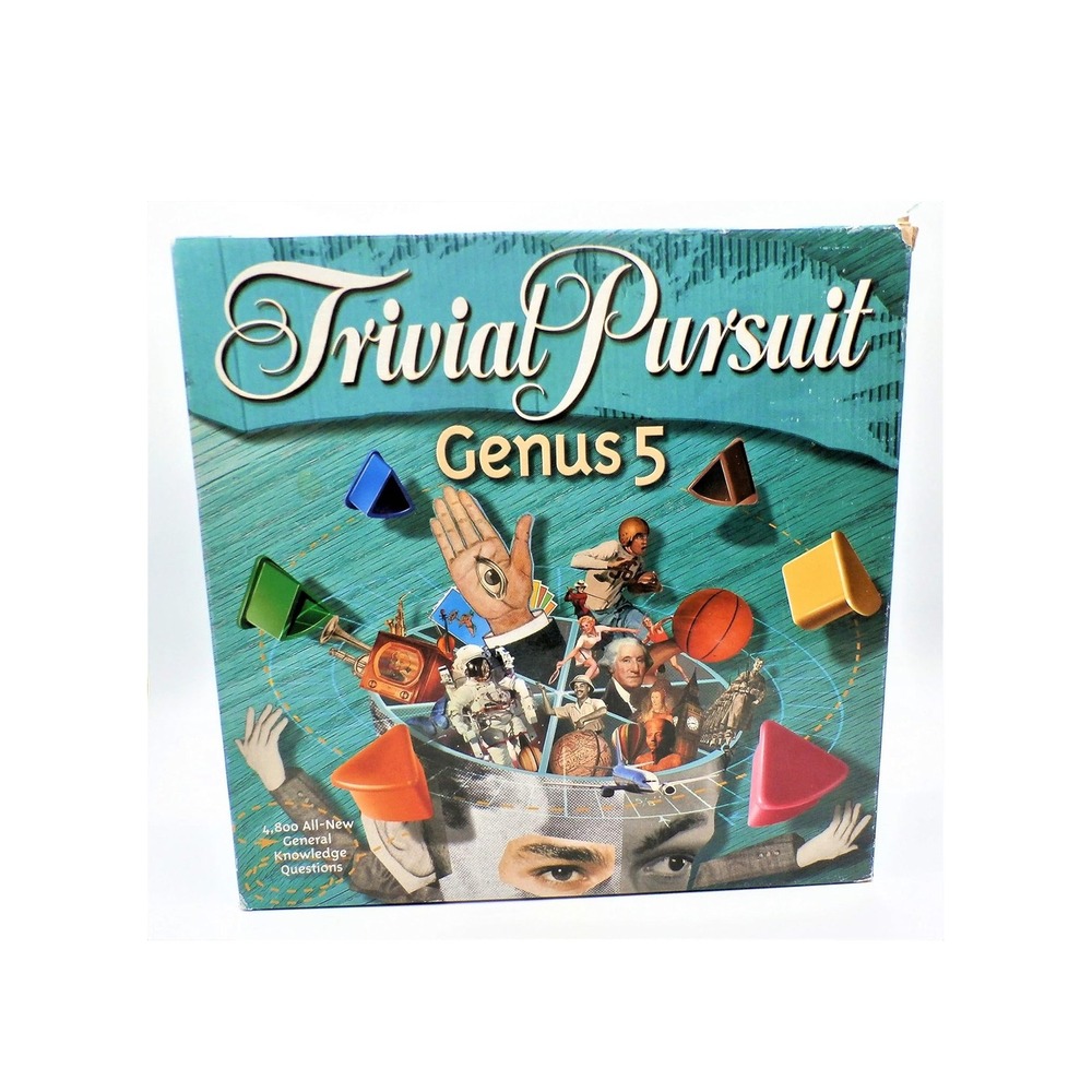 Trivial Pursuit Genus 5‎ Game 4800 All New Questions Family Fun Hasbro sealed